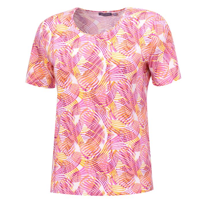 Damen Shirt mit Blätterprint