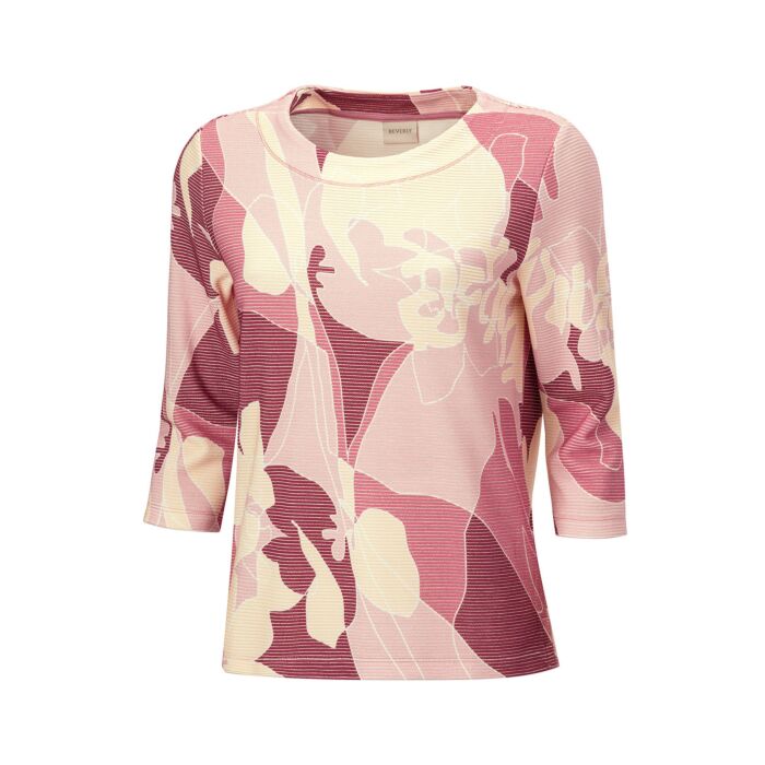 Beverly Shirt mit 3/4 Ärmeln und floralem Print