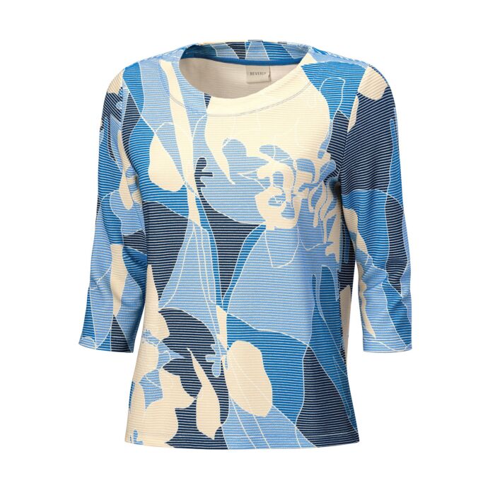 Beverly Shirt mit 3/4 Ärmeln und floralem Print