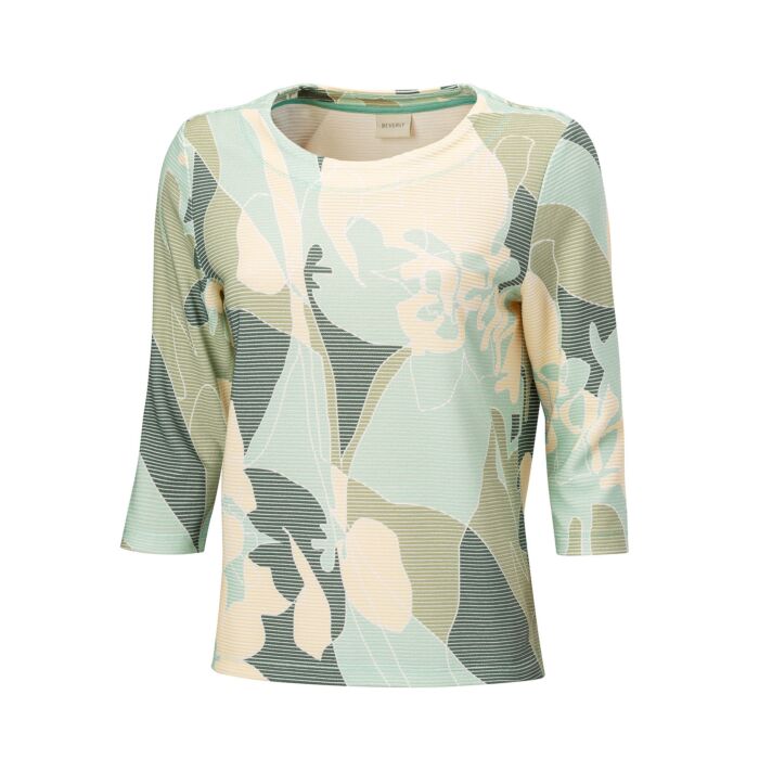 Beverly Shirt mit 3/4 Ärmeln und floralem Print
