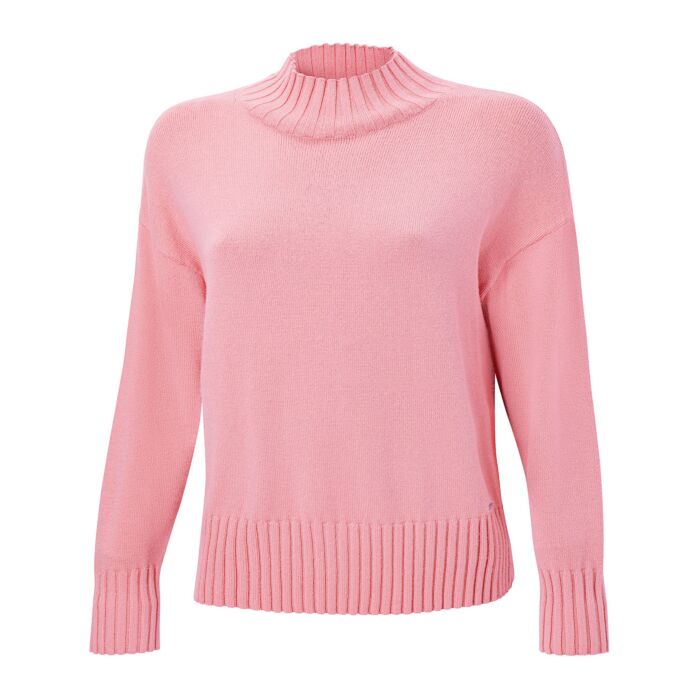 Pull-over de coupe décontractée à col montant