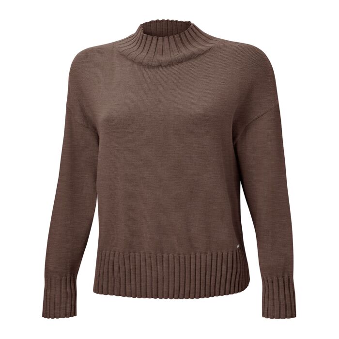 Pull-over de coupe décontractée à col montant