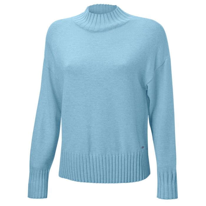 Pull-over de coupe décontractée à col montant