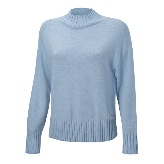 Locker geschnittener Pullover mit Stehkragen