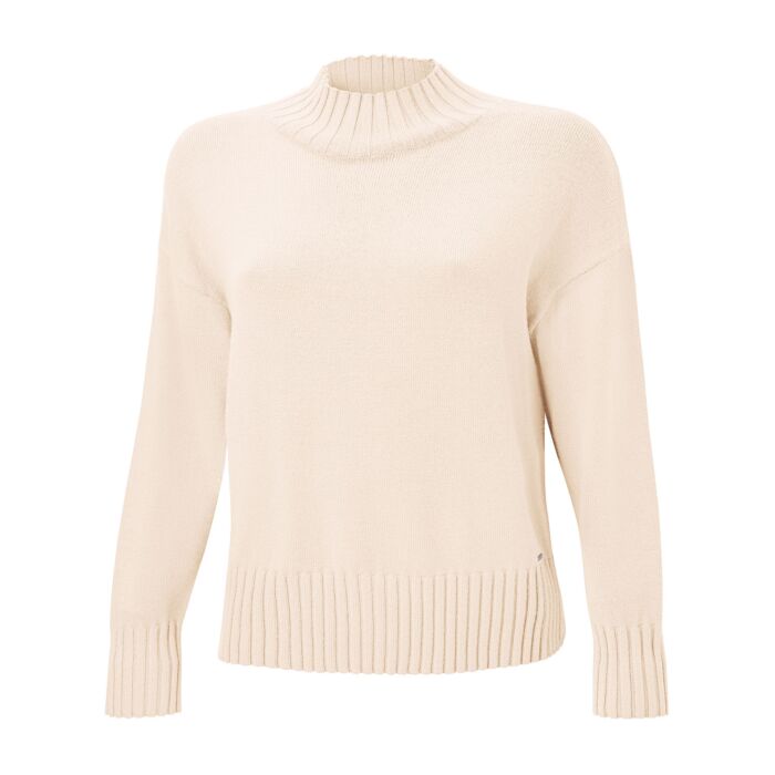 Locker geschnittener Pullover mit Stehkragen
