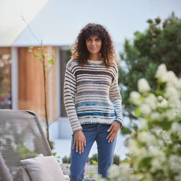 Pull-over dames aux coloris dégradés