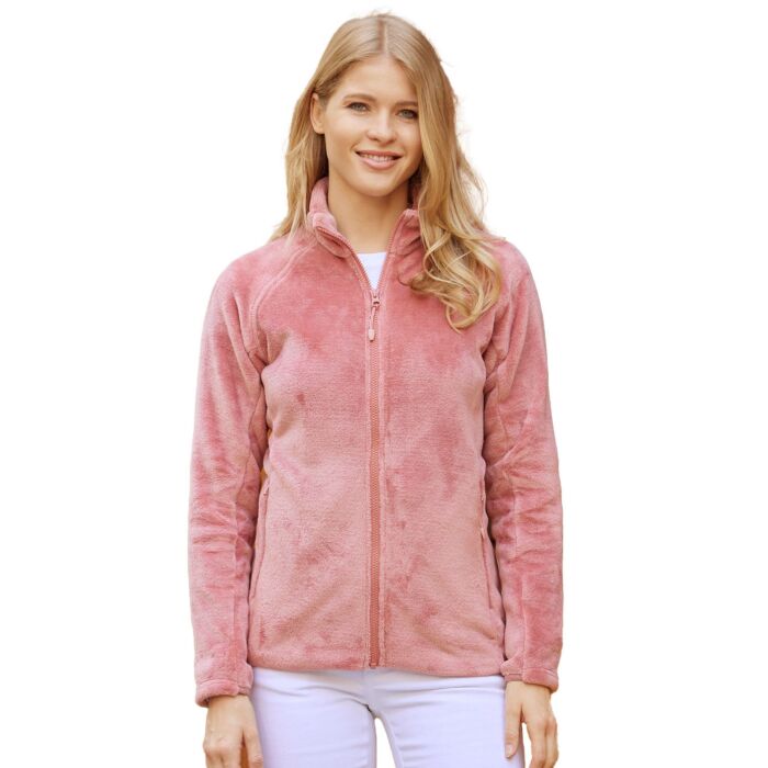 Veste dames en fibre polaire douillette, avec col montant main product photo