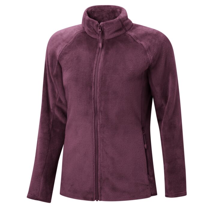 Kuschelige Damen Fleecejacke mit Stehkragen