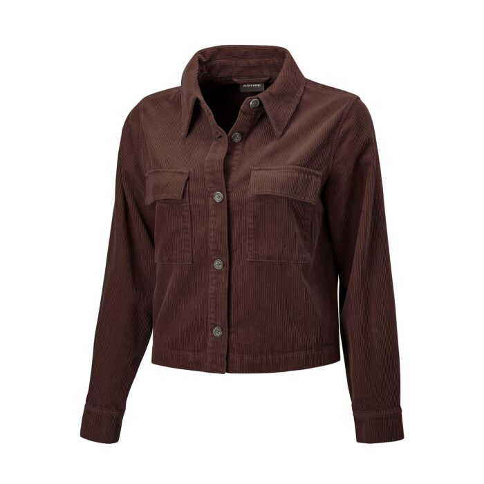 Veste courte en velours côtelé