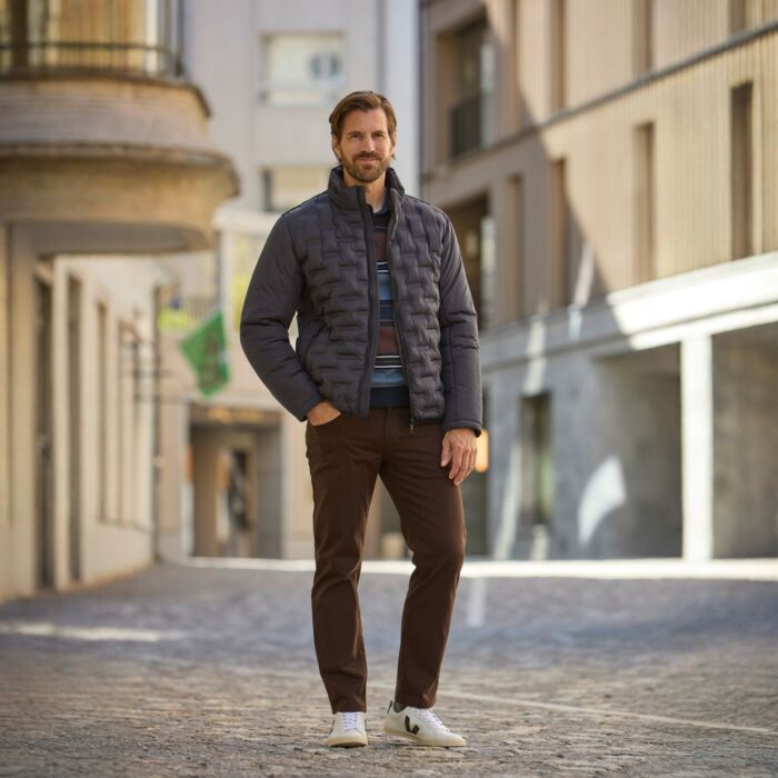 Veste hommes à motif piqué moderne
