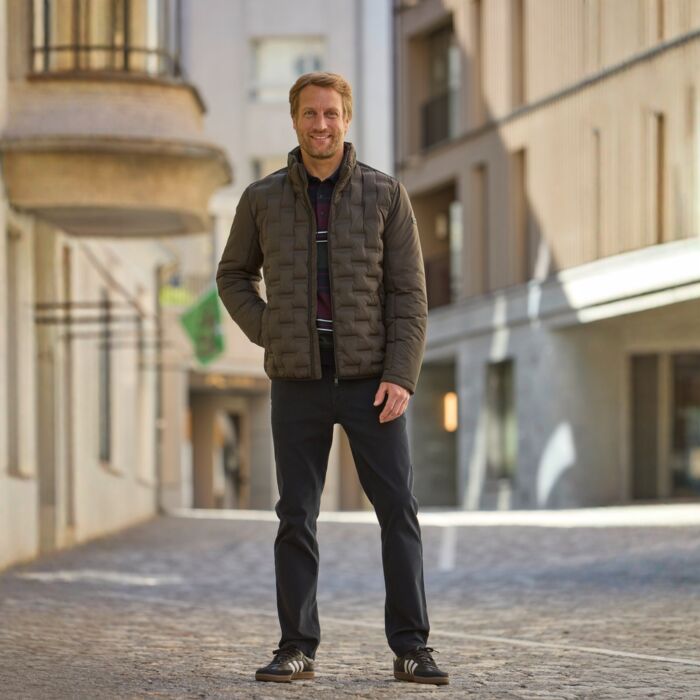 Veste hommes à motif piqué moderne