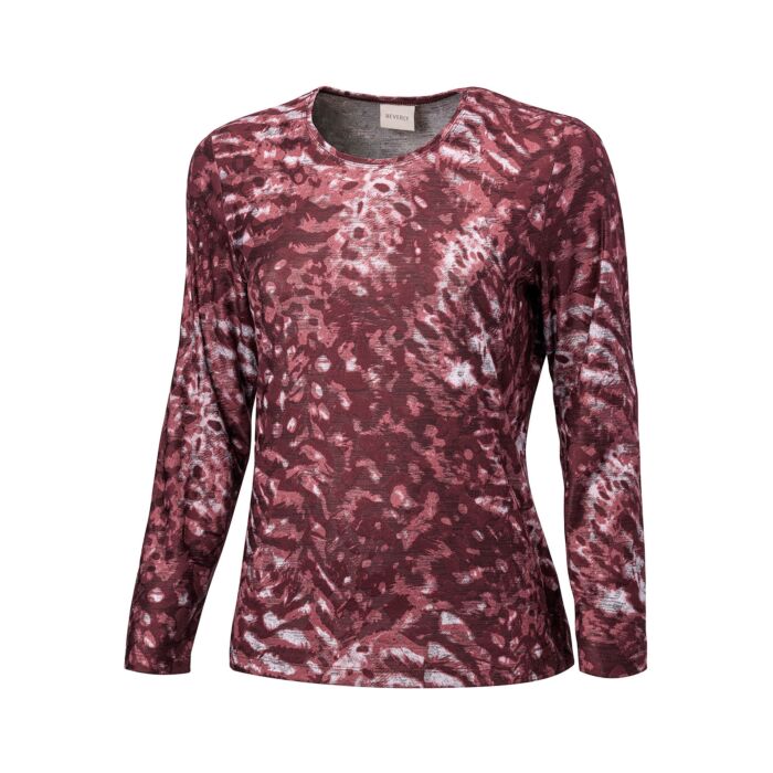 Shirt à manches longues orné d'un imprimé animalier abstrait