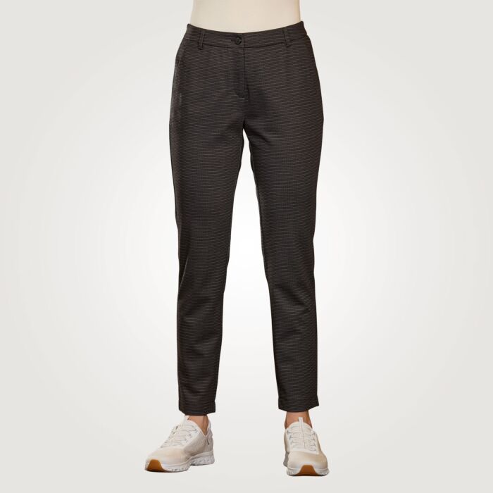 Bedruckte Hose mit schmalem Bein