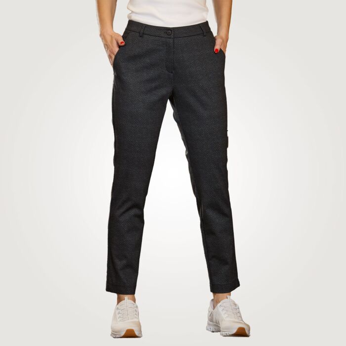 Bedruckte Hose mit schmalem Bein