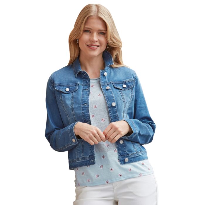 Veste légère en jean pour dames