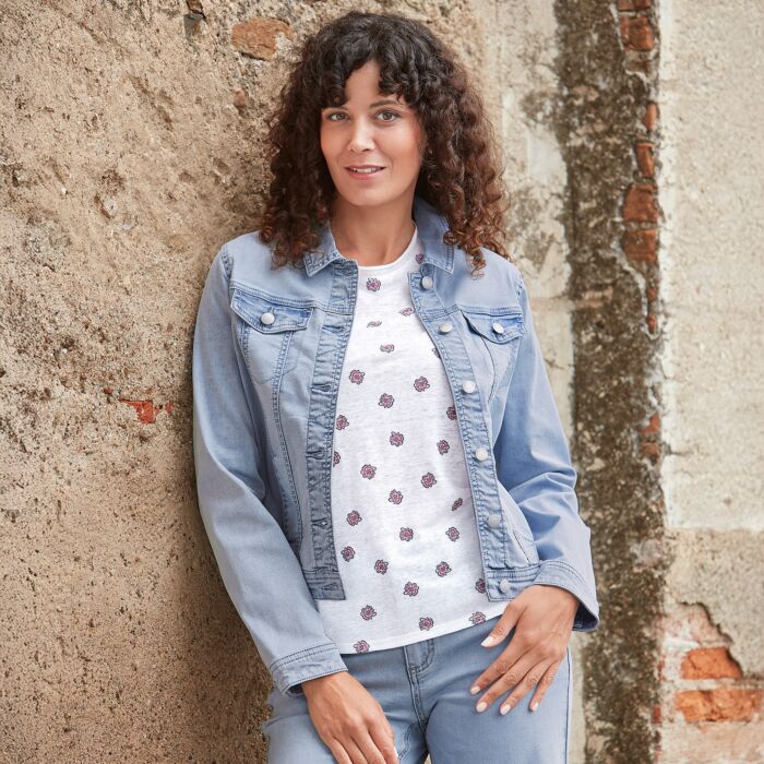 Veste légère en jean pour dames