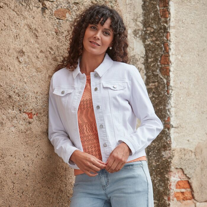Veste légère en jean pour dames