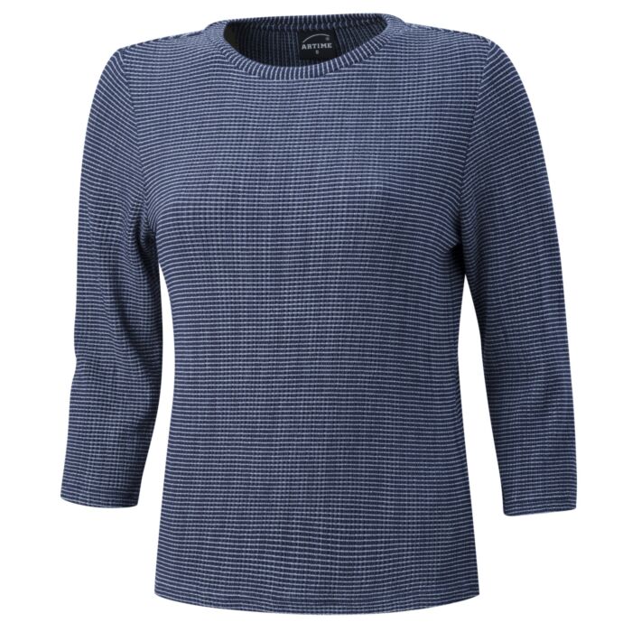 Gestreiftes Damen Shirt mit Struktur