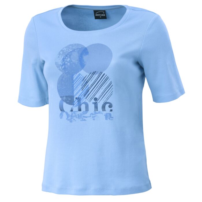 Damen T-Shirt mit Frontprint aus Baumwolle