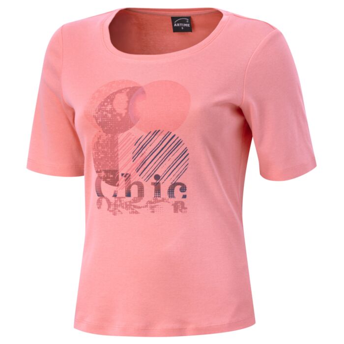 Damen T-Shirt mit Frontprint aus Baumwolle