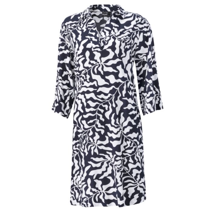 Sommerliches Tunika Kleid aus Viscose marine