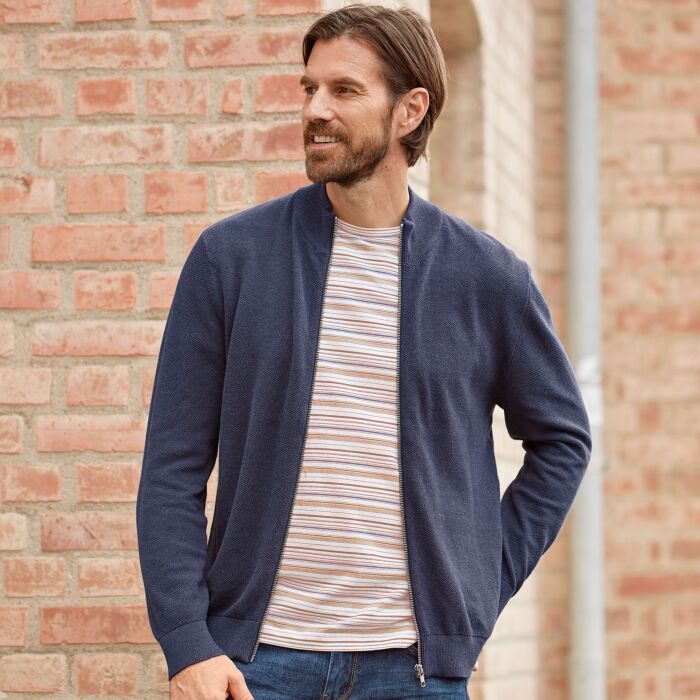 Herren Strickcardigan mit Reissverschluss bestellen ⋆ Lehner Versand
