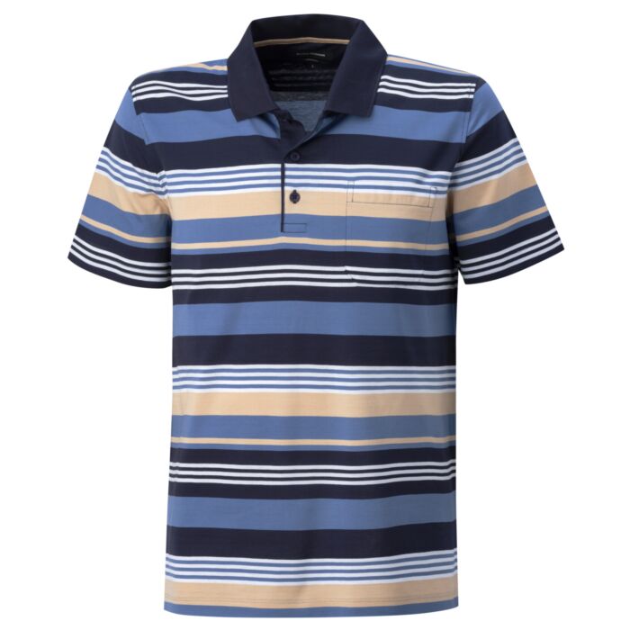 Mercerisiertes Poloshirt gestreift für Herren