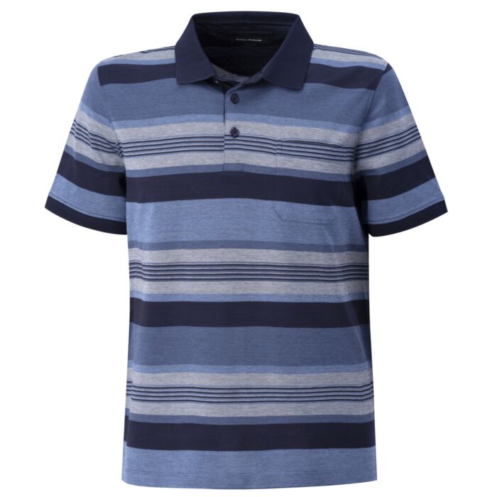 Mercerisiertes Poloshirt gestreift für Herren