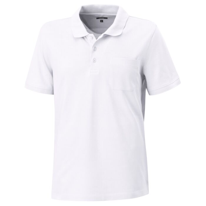 Polo Piqué Shirt uni mit Brusttasche