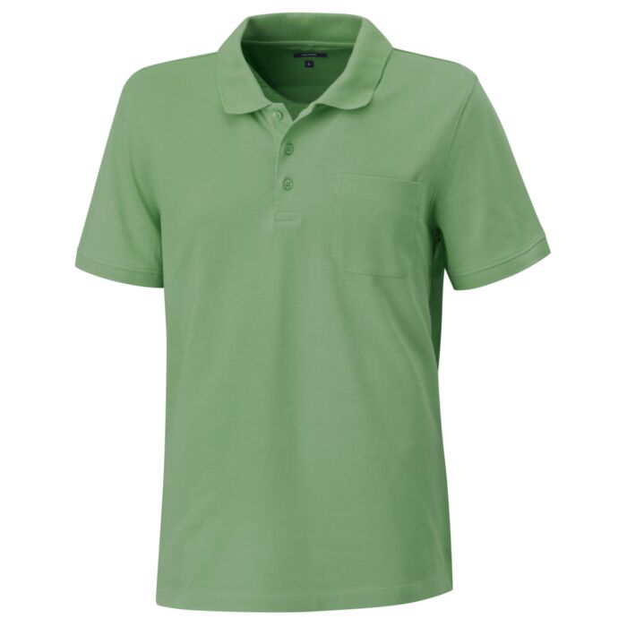 Polo Piqué Shirt uni mit Brusttasche