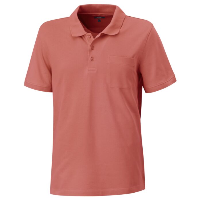 Polo Piqué Shirt uni mit Brusttasche