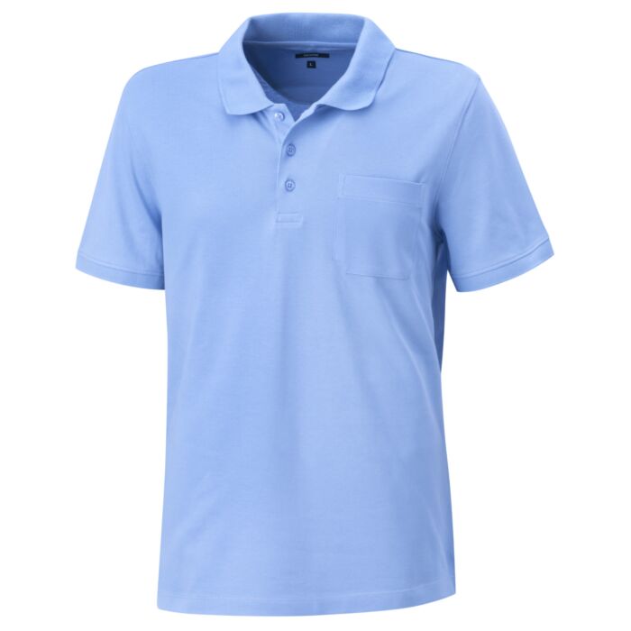 Polo Piqué Shirt uni mit Brusttasche