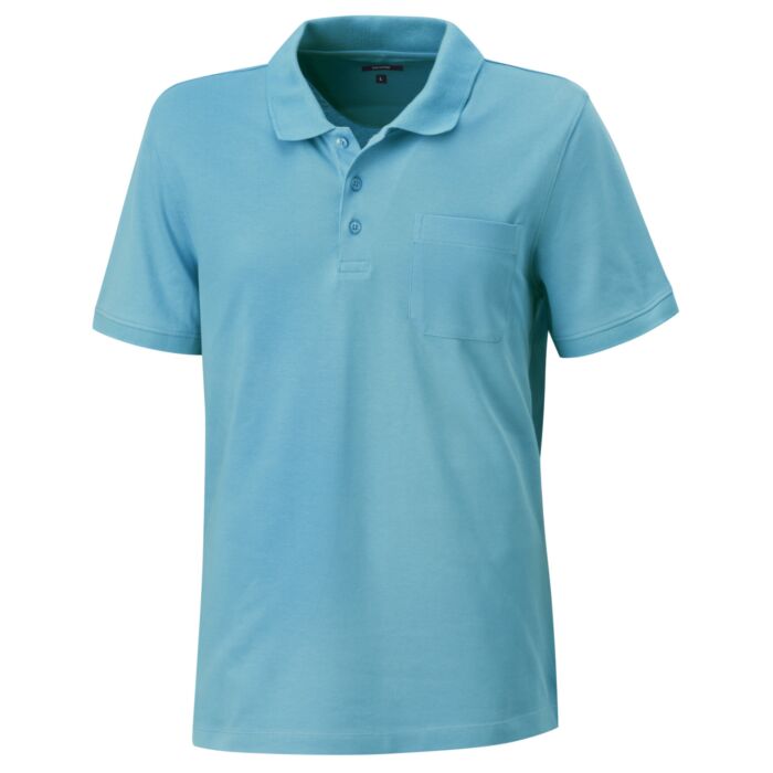 Polo Piqué Shirt uni mit Brusttasche