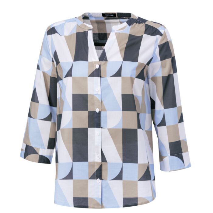 Damen Bluse mit geometrischem Print