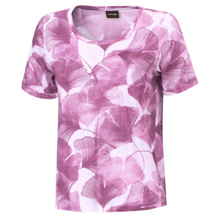 Damen T-Shirt mit floralem Allover-Print