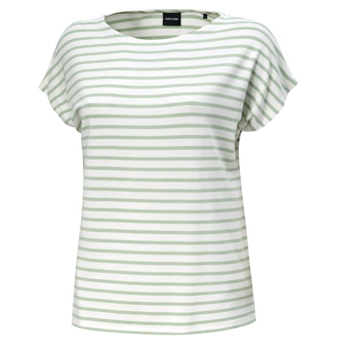 Gestreiftes T-shirt mit angeschnittenen Ärmeln