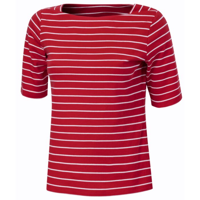 Shirt rayé à col carré