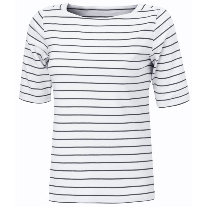 Shirt rayé à col carré