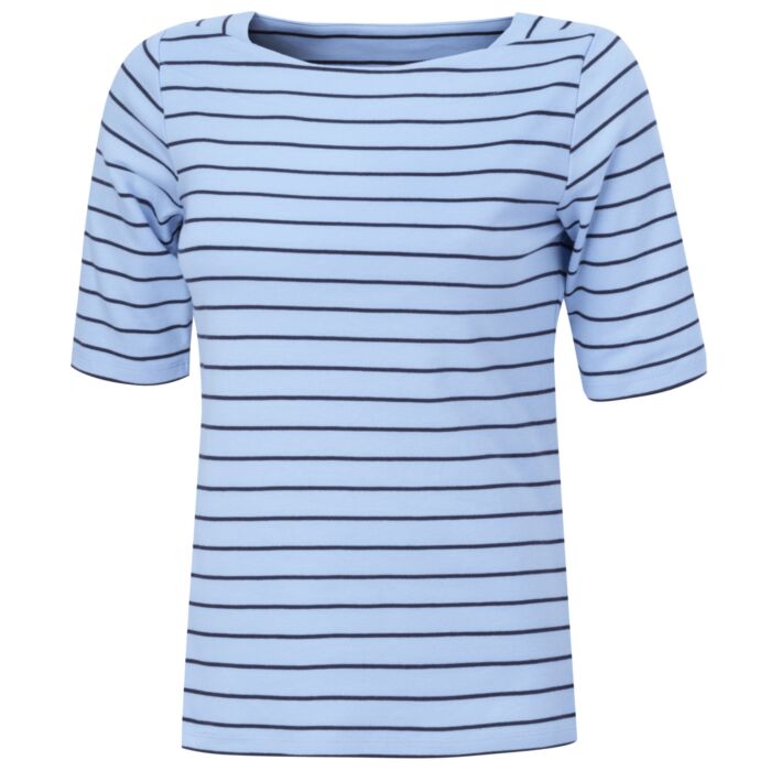 Streifenshirt mit Karreeausschnitt