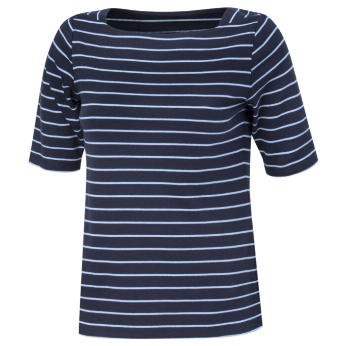 Streifenshirt mit Karreeausschnitt