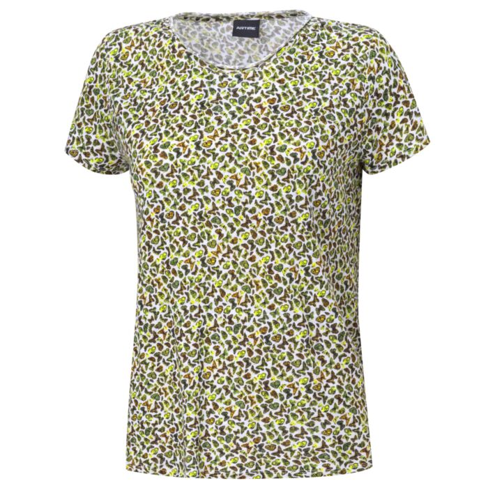 T-shirt en lin imprimé