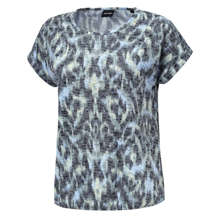 T-shirt imprimé à effet burn-out