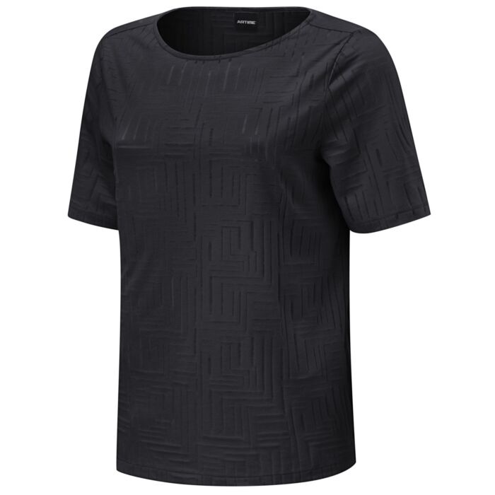 Shirt à éffet burn-out avec motif géométrique.