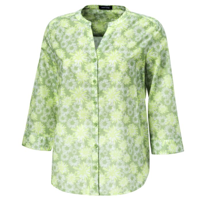 Blouse en coton à manches 3/4 et imprimé allover