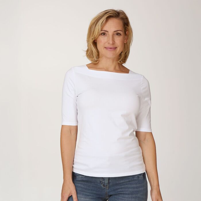 Shirt basique à encolure carrée