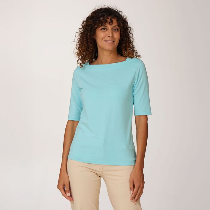Shirt basique à encolure carrée