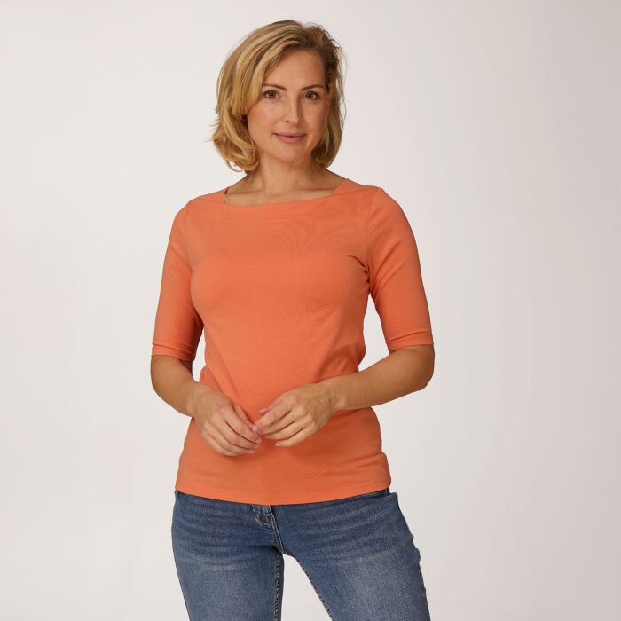 Shirt basique à encolure carrée