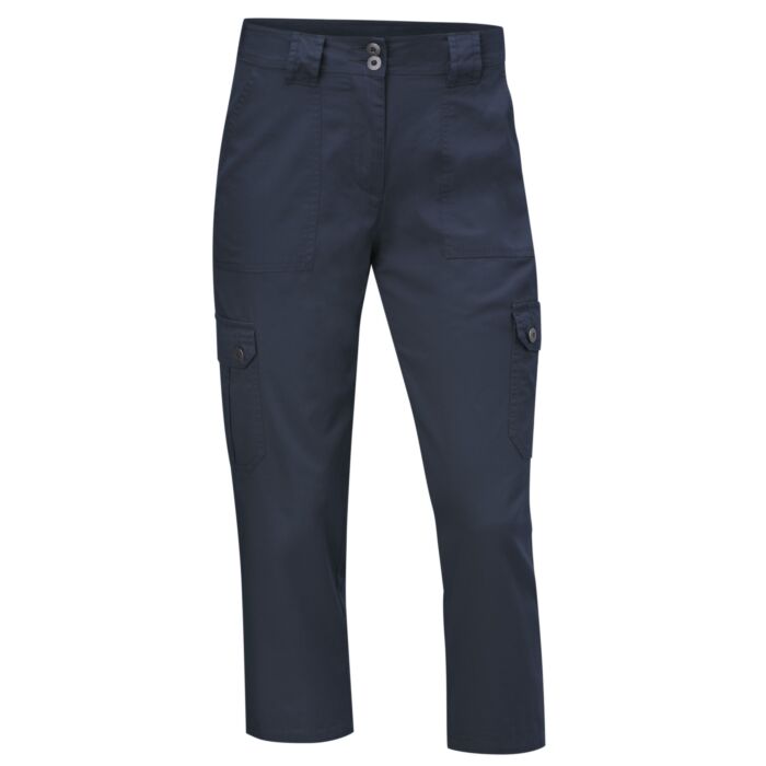 Pantalon cargo 3/4 pour dames avec passants de ceinture
