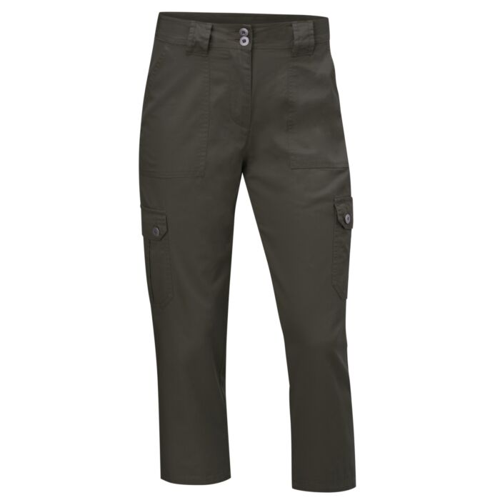 Damen 3/4 Cargohose mit Gurtschlaufen