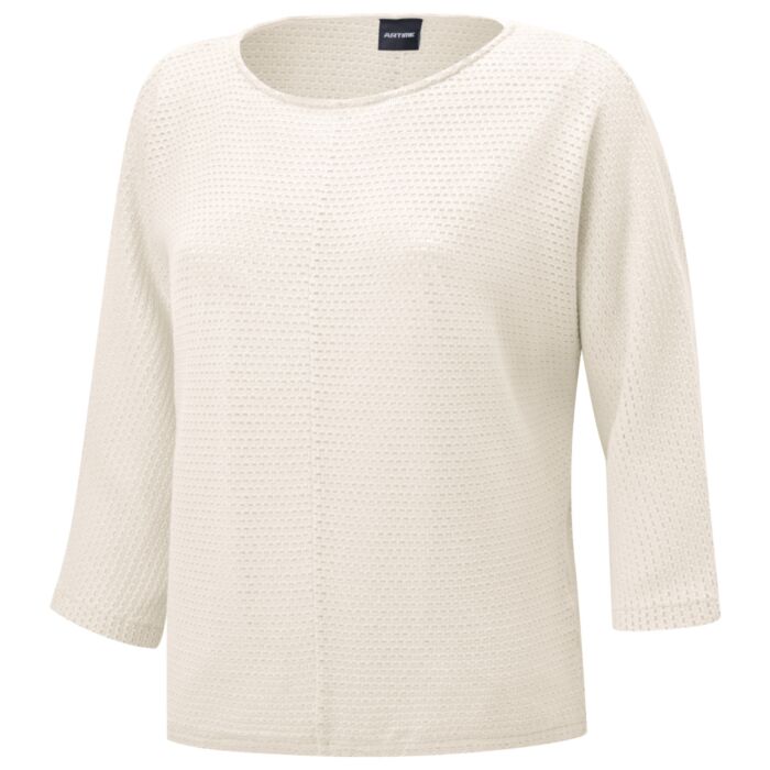 Shirt mit 3/4 Ärmeln und Ajourmuster
